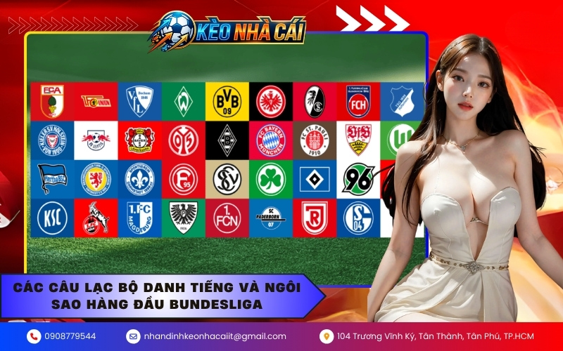 Các câu lạc bộ danh tiếng và ngôi sao hàng đầu Bundesliga