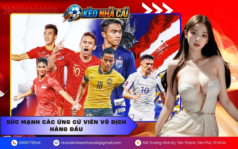 Sức mạnh các ứng cử viên vô địch hàng đầu