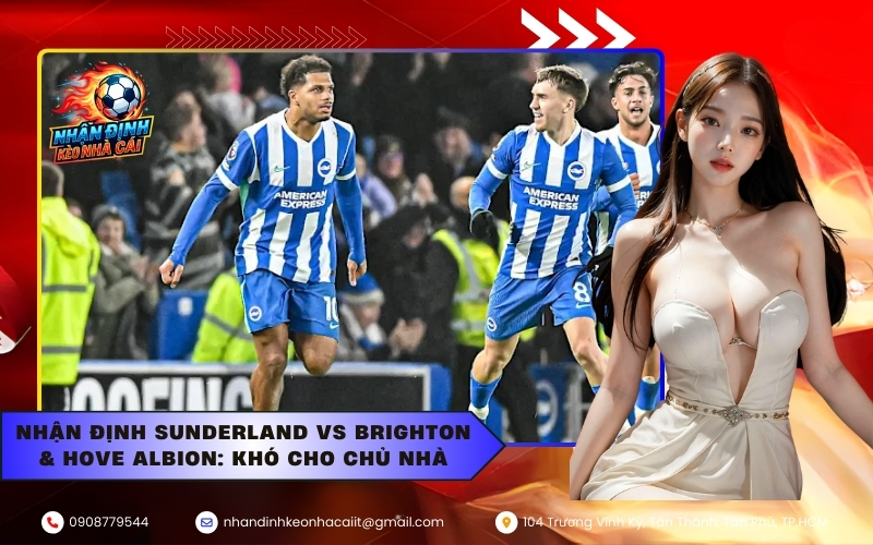 Nhận Định Sunderland vs Brighton & Hove Albion